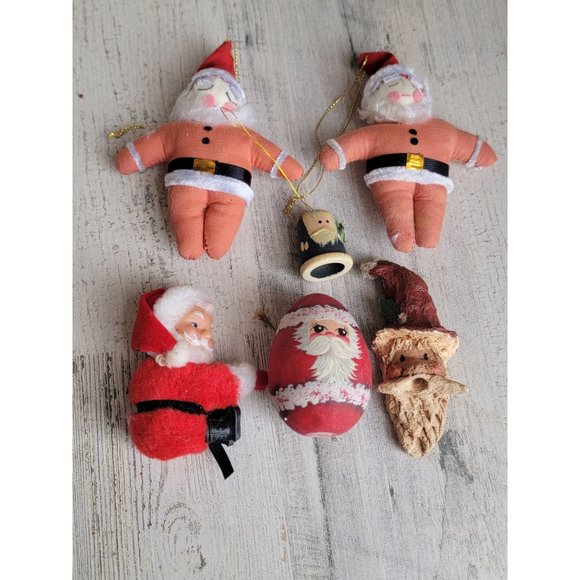 Vintage Santa clause ornament figure variety set xmas - Picture 2 of 13